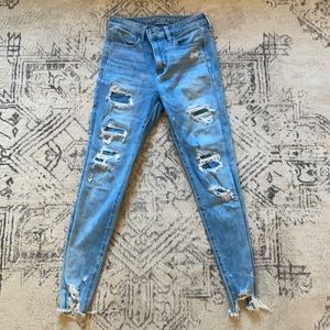 American Eagle High Waisted Stretch Skinny Jeans